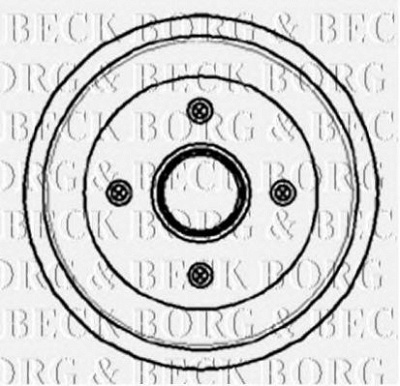 BORG & BECK bbr7054 -  Тормозной барабан